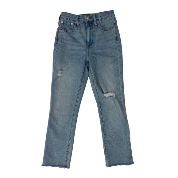 Madewell Denim - Madewell Jeans Womens 24 Blue The Perfect Vintage Medium Wash Distressed Denim